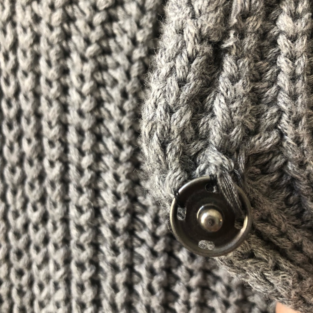 Lou & Grey Chunky Knit Gray Cardigan - Picture 5 of 6